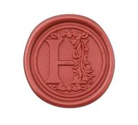 50 Uds Pegatinas de Sello de Cera, Sello de Cera Autoadhesivo Pegatinas No Necesita Sello de Sello Pegatinas de Sello de Sobre para Boda Invitación Navidad (Rojo, H)