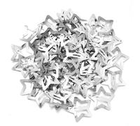 50 Uds. Pinzas for el cabello BB de estrella de colores for niñas Y2K, pasadores de estrella bonitos for mujeres, Clip de Metal Simple, tocado, accesorios de joyas for el cabello(Rhodium color)