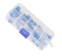50 Uds Potenciómetro de 10 Valores, Potenciómetro de Ajuste de Resistencia Variable Azul Surtido Componente Electrónico 3296W