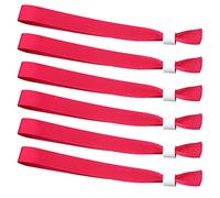 50 Uds Pulseras para Eventos de Tela, Pulseras Desechables Sin Logotipo Pulseras de Entrada Pulseras Identificativas para Conciertos Actividades Fiestas Concurso (Rosa)