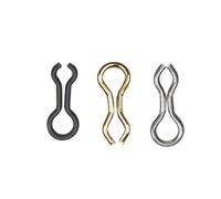 50 Uds. SM, acero inoxidable, latón, pesca, ojal, anillo giratorio, molde DO-IT, bucles for plantillas de Metal, peso del señuelo duro(50pcs Matt Black S)