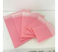 50 Uds. Sobres acolchados de burbujas de tamaño pequeño para regalo, bolsa de sobre de correo para cosas pequeñas, sobres forrados con joyería, autosellado-rosa-11 * 13cm