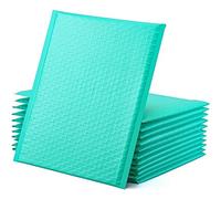 50 Uds. Sobres de correo de burbujas de colores bolsa de mensajería impermeable bolsa de embalaje de correo de burbujas para envío-azul tiffany-15 * 20cm