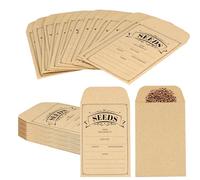 50 Uds Sobres para Semillas, 12x8cm Resellables Autoadhesivos Organizadores de Semillas Sobres Pequeños para Semillas Sobre Papel Kraft para Almacenamiento de Semillas de Flores Vegetales
