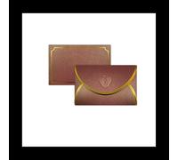 50 Uds. Sobres para tarjetas de regalo con hebilla de amor, sobres con borde dorado, sobre para tarjetas de notas,