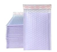 50 Uds. Suministros para pequeñas empresas, bolsas de embalaje de sobres rosas para empaquetar paquetes, sobres de envío, sobres publicitarios-púrpura-18 * 23cm