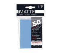 50 Ultra Pro Pro-Matte Light Blue Deck Protector Sleeves - Non-Glare - Magic