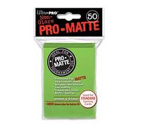 50 Ultra Pro Pro-Matte Lime Green Deck Protector Sleeves - Light Mat - Non-Glare - Magic