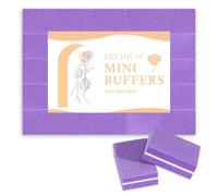 50 unidades 100/180 de grano mini tampón lima de uñas para uñas acrílicas y uñas naturales, bloques de uñas profesionales para uso en casa y salón (morado, pieza, 50, grano 100/180)