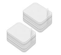 50 Unidades Almohadillas Adhesivas de Doble Cara Transparente - Despegables Sin Rastro, Ideal para Hogar, Oficina & Pared, Fija Regletas y Objetos(50 * 50mm)