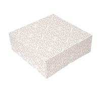 50 unidades - Cajas Pastelería Sin Ventana 'Thepack' 250 G/M2 28X28X10 Cm Blanco Cartón Ondulado Nano-Micro