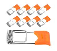 50 Unidades Clips de Resorte para Downlight, Fijación Ajustable para | Metal y Plástico, Posicionamiento Preciso, para Mantenimiento de Iluminación y Garajes, Color Naranja