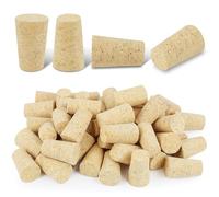 50 unidades de corcho para manualidades, botellas de vino, tapones de corcho, botellas de cristal, botellas de vino, corchos de madera, tapón de corcho, adecuado para botellas de vino, botellas de