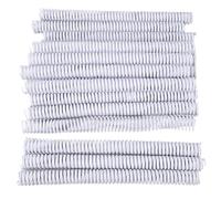 50 unidades de espiral para encuadernación, diámetro de 19 mm, paso 4:1, de encuadernación A4, capacidad para 170 hojas, espiral de plástico para papel tamaño carta con 48 (1)