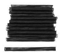 50 unidades de espiral para encuadernación, diámetro de 19 mm, paso 4:1, de encuadernación A4, capacidad para 170 hojas, espiral de plástico para papel tamaño carta con 48 (Negra)