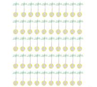 50 unidades de frijoles espaciales de resistencia, asiento flotante integrado, diseño de silicona antienredos para líneas de pesca 0.6-5.0# (mediano)