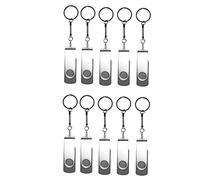 50 unidades de memoria USB 2.0 giratoria plegable para almacenamiento de pulgar en U disco regalo (1 GB, gris)