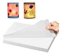 50 unidades de papel transparente en forma de farolillo: 22 x 51 cm, papel transparente, farolillos para manualidades, farolillos individuales, papel de arquitecto blanco, 93 g
