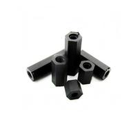 50 unidades de placa base M2 M2.5 M3 M4 PCB, tornillo cruzado de plástico de nailon negro, separador macho-hembra, espaciador de Pilar hexagonal(Female-Female,M4x8mm)