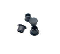 50 unidades de tapones de goma blanda for orificios de 9 mm, 10 mm y 11 mm, blancos/negros, impermeables al polvo, tapones redondos for sellar tuberías, tapas(Negro,11mm Hole)
