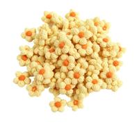 50 unidades flores crochet puff lana apliques accesorios pelo ropa bolsos