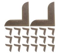 50 Unidades Hierro Protector de Esquina Vintage para Álbumes y Cuadernos | Acabado Bronce Antiguo, Refuerzo de Borde, Uso en Páginas de Álbum y Scrapbooking, Estilo Clásico