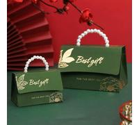 50 unidades/lote de cajas portátiles para regalos de bodas y fiestas, cajas para dulces de chocolate, decoración para fiestas de cumpleaños y baby shower