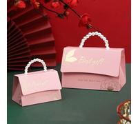 50 unidades/lote de cajas portátiles para regalos de bodas y fiestas, cajas para dulces de chocolate, decoración para fiestas de cumpleaños y baby shower