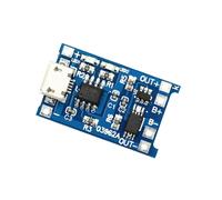 50 Unidades/Lote de Módulo de Placa de Carga de Batería de Iones de Litio con Interfaz USB MICRO-Tipo de 5 V y 1 A, Protección de Carga 2 en 1.
