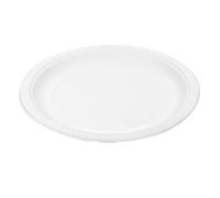 50 Unidades - Platos Redondos 320 G/M2 Ø 26 Cm Blanco Cartón