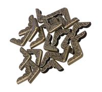 50 Unidades Protectores de Esquinas Metálicos para Libros y Álbumes, | Hierro Acabado Bronce Antiguo, Refuerzo Rápido, Adecuado para Manualidades, Marcos y Menús