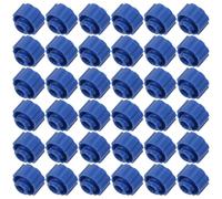 50 Unidades Tapón Luer de Plástico Azul Punta de Precisión para Botellas | Cierre de Rosca, Reemplazo Fácil y Transporte Hermético, para Adhesivo, Recarga de Perfume y Mesa Técnica