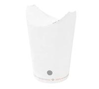 50 Unidades - Vasos Fritas Con Cierre 'Plastic Free' 22 Oz - 660 Ml 242 G/M2 8,5X18 Cm Blanco Cartoncillo