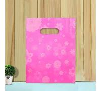 50 Unids 15x2 0cm/20x30cm Bolsa Pequeña para Joyas Patrón Lindo Bolsa de Plástico con Asa Bolsas de Regalo Dulce Galleta Fiesta Favor Embalaje Bag-A-15x20cm
