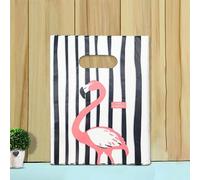 50 Unids 15x2 0cm/20x30cm Pequeña Bolsa de Joyería Patrón Lindo Bolsa de Plástico con Asa Bolsas de Regalo Dulce Galleta Favor de Fiesta Embalaje Bag-V-20x30cm