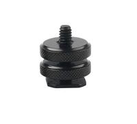 50 unids/Lote 1/4 "Tornillo de Montaje for trípode con Doble Capa for Flash Adaptador de Zapata Soporte Montaje Accesorios de Estudio fotográfico