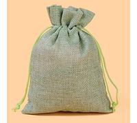 50 unids/Lote 15x20, 17x23, 20x30 cm Bolsas de Lino de arpillera de Yute de 20x30 cm para Bolsas de Embalaje de Regalo Personalizar Personalizadas Bolsa de Lino con cordón