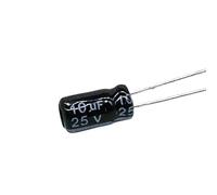 50 unids/lote 25V 10UF condensador electrolítico de aluminio de alta frecuencia de baja impedancia tamaño 4 * 7 10UF25V 20%