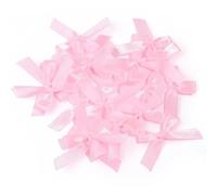 50 unids/Lote 3,5 * 4 cm Goma de Pelo con Lazo poliéster Lazo de satén Manualidades de Costura DIY decoración Ramos decoración de Fiesta(11)