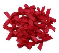 50 unids/Lote 3,5 * 4 cm Goma de Pelo con Lazo poliéster Lazo de satén Manualidades de Costura DIY decoración Ramos decoración de Fiesta(24)