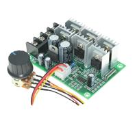 50 unids/lote 40A PWM DC controlador de velocidad del motor del cepillo 12V 24V 36V 48V regulador de alta potencia con control de interruptor inverso (6,5)