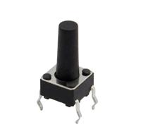 50 unids/lote 6x6x12MM 4PIN G95 táctil botón Micro interruptor directo autorreinicio DIP superior cobre