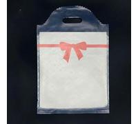 50 Unids/lote Bolsa de Plástico Pequeña con Asa Bolsa de Regalo de Fiesta para Joyas/Juguetes/Bufandas Bolsas de Embalaje de Regalo 20x25 cm Mini Bolsa de Negocios-20 de espesor-20x25 cm