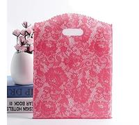 50 Unids/lote Bolsa de Plástico Pequeña con Asa Bolsa de Regalo de Fiesta para Joyería/Juguete/Bufanda Bolsas de Embalaje de Regalo 20x25 cm Mini Bolsa de Negocios-38-20x25 cm