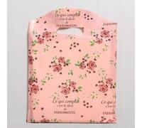 50 Unids/lote Bolsa de Plástico Pequeña con Asa Bolsa de Regalo de Fiesta para Joyería/Juguete/Bufanda Bolsas de Embalaje de Regalo 20x25 cm Mini Bolsa de Negocios-23-20x25 cm