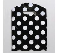 50 Unids/lote Bolsa de Plástico Pequeña con Asa Bolsa de Regalo de Fiesta para Joyería/Juguete/Bufanda Bolsas de Embalaje de Regalo 20x25 cm Mini Bolsa de Negocios-28-20x25 cm
