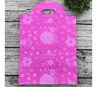50 Unids/lote Bolsa de Plástico Pequeña con Asa Bolsa de Regalo de Fiesta para Joyería/Juguete/Bufanda Bolsas de Embalaje de Regalo 20x25 cm Mini Bolsa de Negocios-13-20x25cm