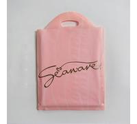 50 Unids/lote Bolsa de Plástico Pequeña con Asa Bolsa de Regalo de Fiesta para Joyería/Juguete/Bufanda Bolsas de Embalaje de Regalo 20x25 cm Mini Bolsa de Negocios-3-20x25cm