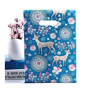 50 Unids/lote Bolsa de Plástico Pequeña con Asa Bolsa de Regalo de Fiesta para Joyería/Juguete/Bufanda Bolsas de Embalaje de Regalo 20x25 cm Mini Bolsa de Negocios-34-20x25 cm