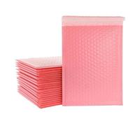 50 unids/lote bolsas de sobres de espuma rosa sobres autosellados sobres de envío acolchados con bolsa de correo de burbujas paquetes de regalo de envío bolsa-rosa-50 piezas-11 * 13 cm